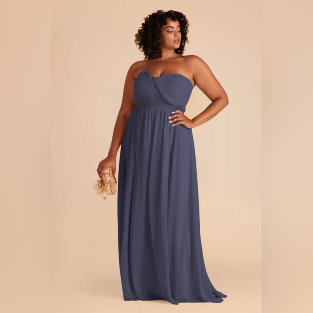 BIRDY GREY Grace Convertible Dress Chiffon Dusk Blue XS - Picture 7 of 13
